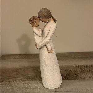 Willow Tree Embrace Sculpture - Cream and Tan